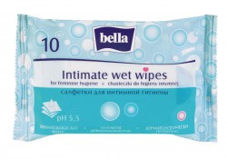 Салфетки влажные для интимной гигиены, Bella (Белла) 10 шт